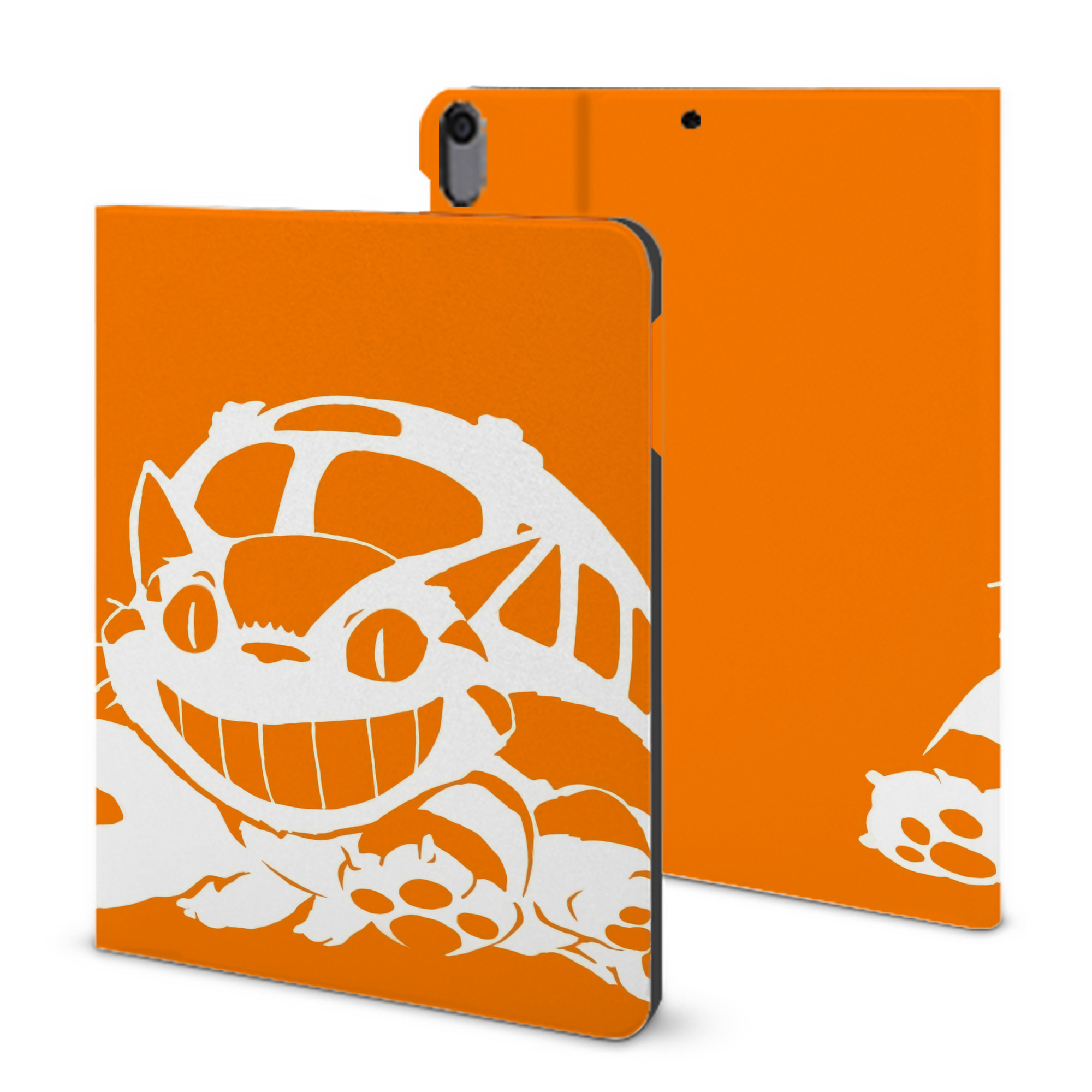 （画像用） となりのトトロ 草壁メイ 草壁サツキ My Neighbor Totoro Satsuki Kusakabe Mei Kusakabe IPad ケース ブック型 PUレザー TPU 耐衝撃 軽量 薄型 ペン収納なし 全面保護 IPad 各モデル対応